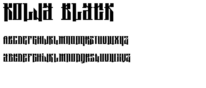 Kolja Black font
